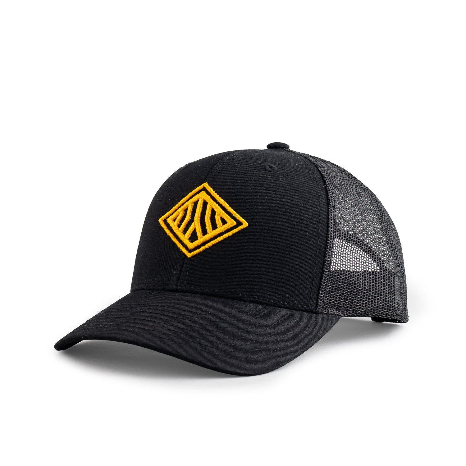 Gorra Trucker - Negro Amarillo