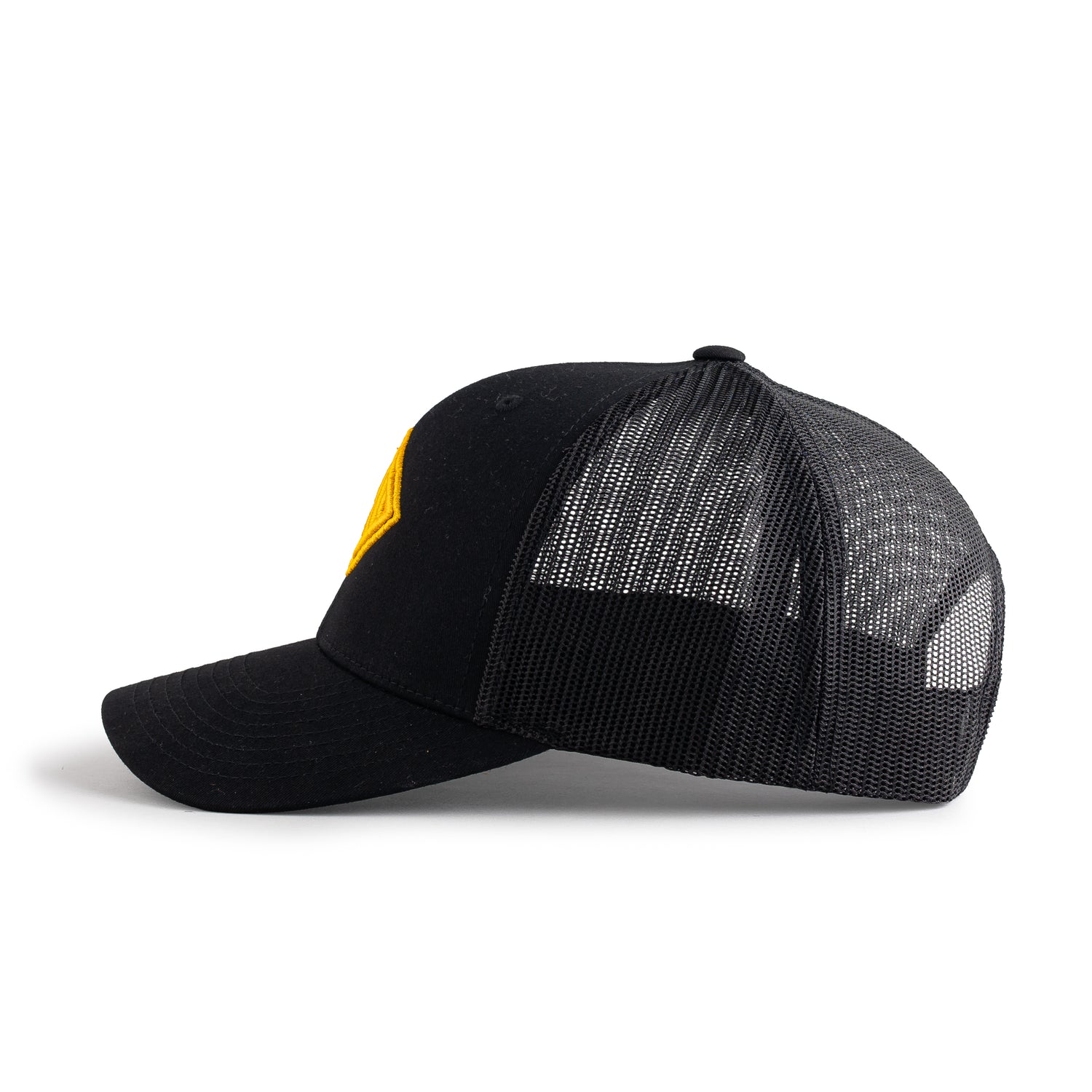 Gorra Trucker - Negro Amarillo